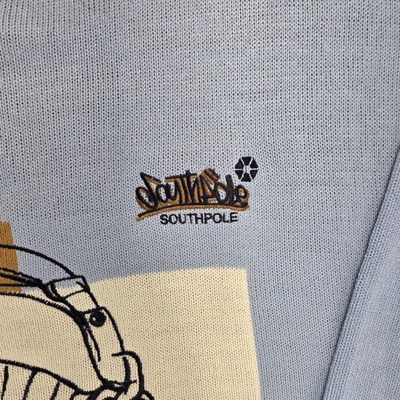 Vintage Southpole Sweater Mens 2XL Graphic Headphones Hip Hop Streetwear Y2K - Picture 4 of 12
